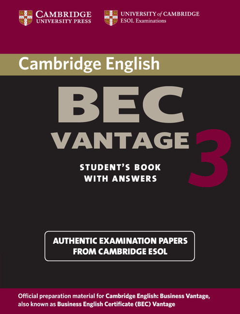Cambridge BEC Vantage 3 with Answers