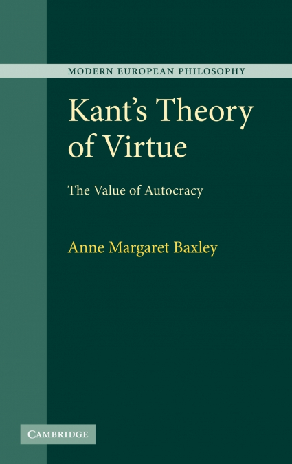 Kant’s Theory of Virtue