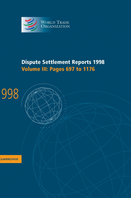 Dispute Settlement Reports 1998