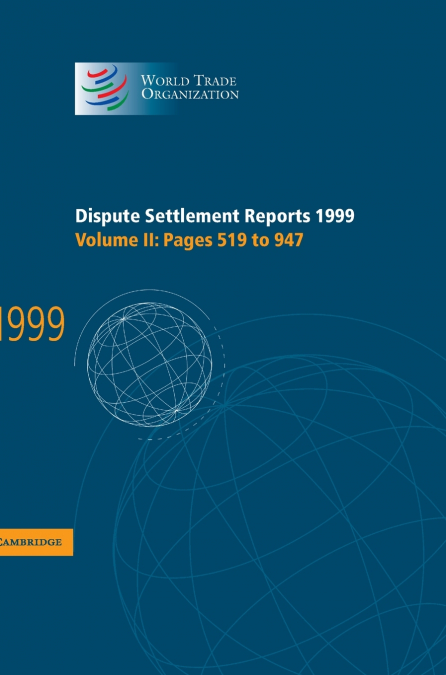Dispute Settlement Reports 1999