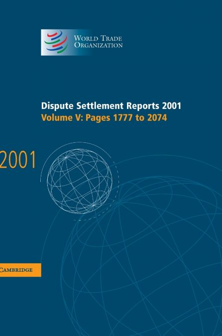Dispute Settlement Reports 2001