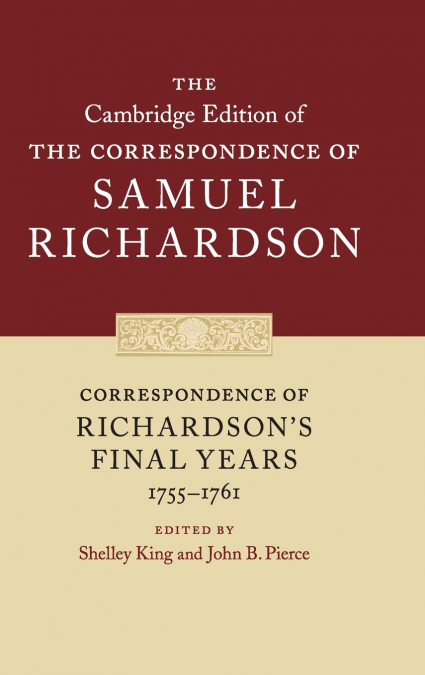 Correspondence of Richardson’s Final Years             (1755-1761)