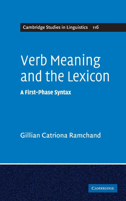 Verb Meaning and the Lexicon