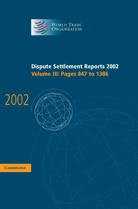 Dispute Settlement Reports 2002