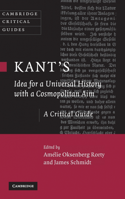 Kant’s Idea for a Universal History with a Cosmopolitan             Aim