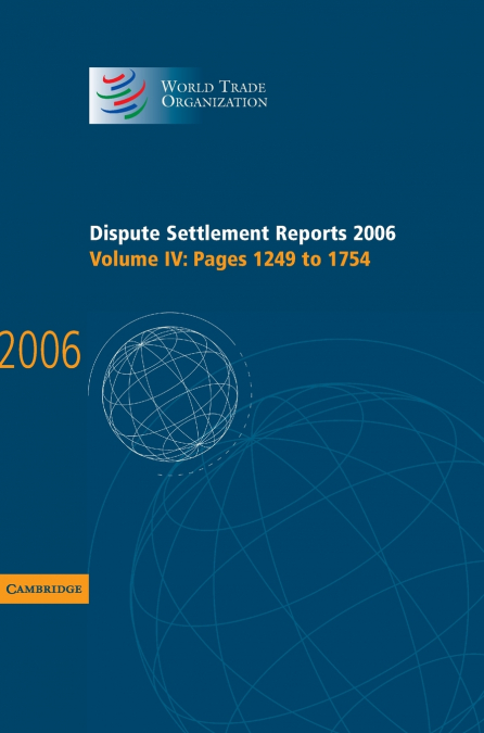 Dispute Settlement Reports 2006