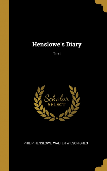 Henslowe’s Diary