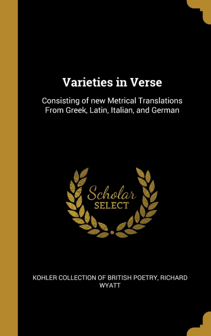 Varieties in Verse