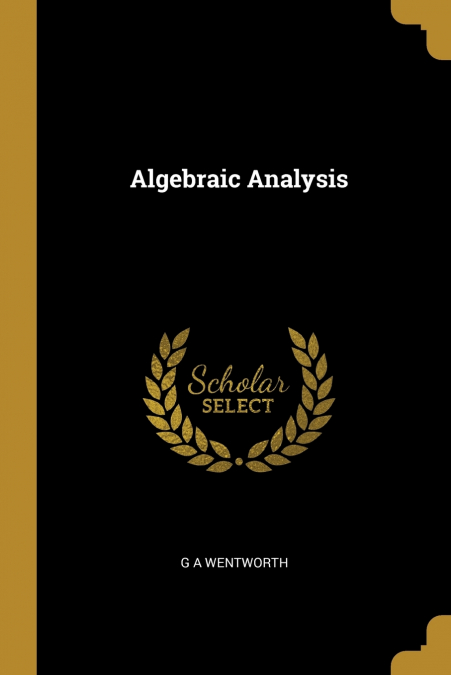 Algebraic Analysis