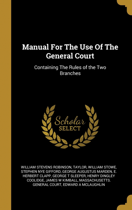 Manual For The Use Of The General Court