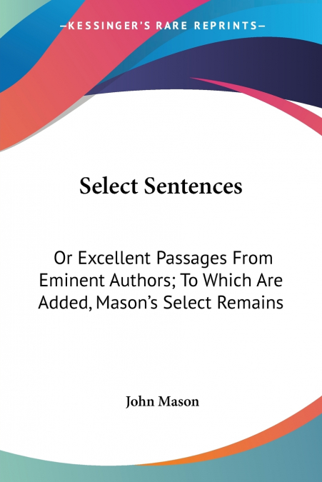 Select Sentences