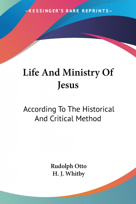 Life And Ministry Of Jesus