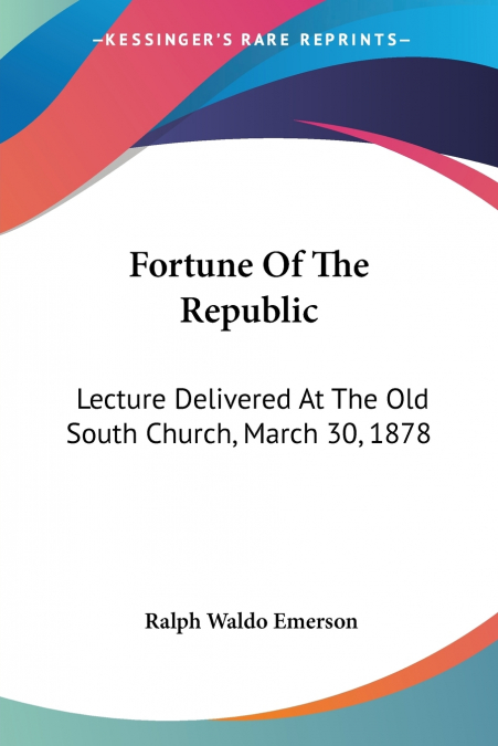 Fortune Of The Republic