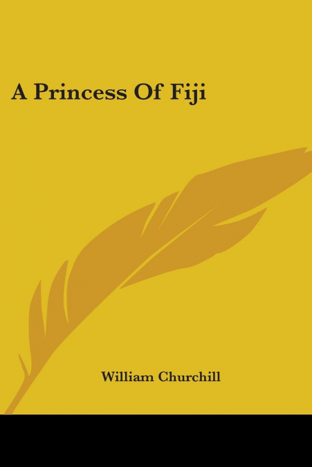A Princess Of Fiji