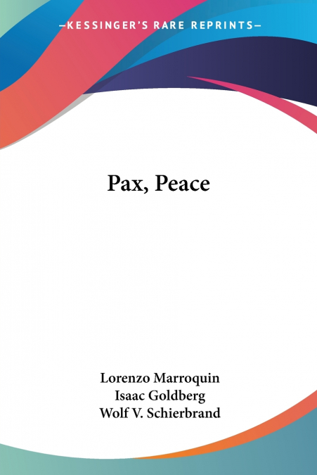Pax, Peace