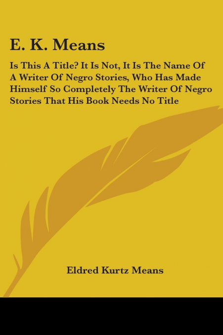 E. K. Means