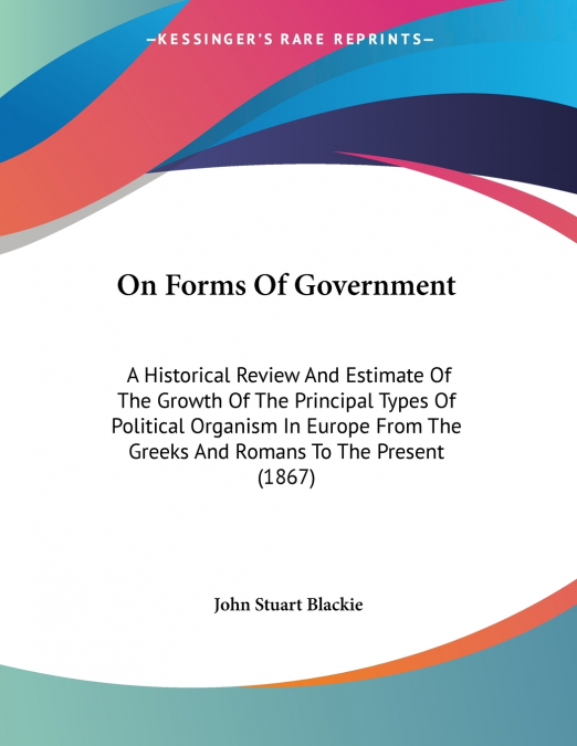 On Forms Of Government