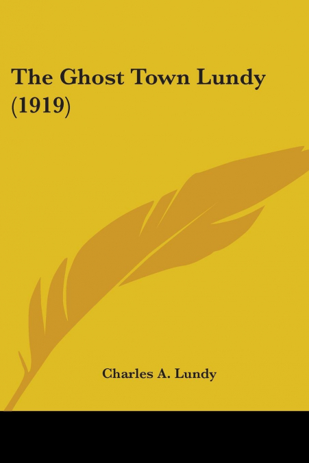 The Ghost Town Lundy (1919)