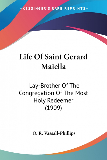 Life Of Saint Gerard Maiella