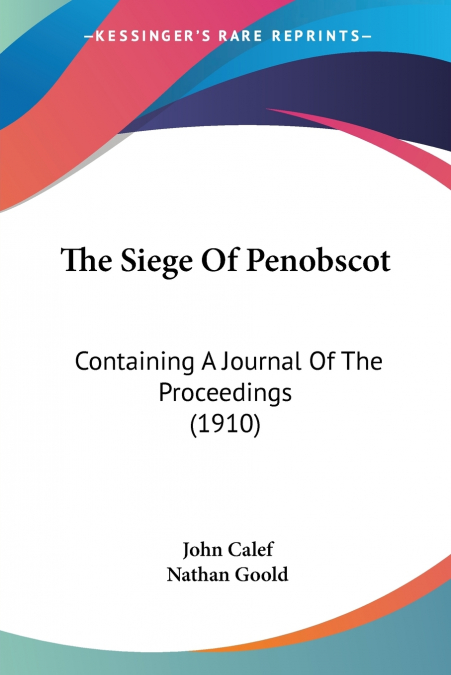 The Siege Of Penobscot