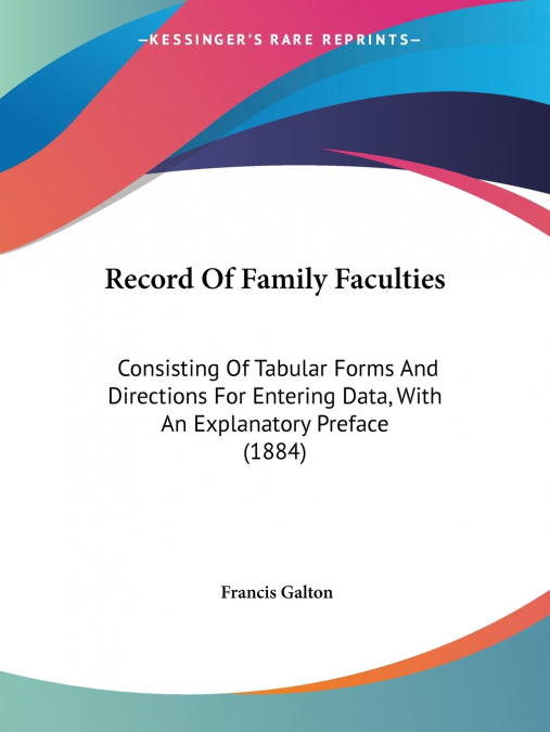 Record Of Family Faculties