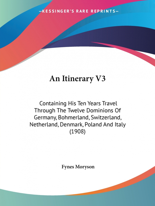 An Itinerary V3
