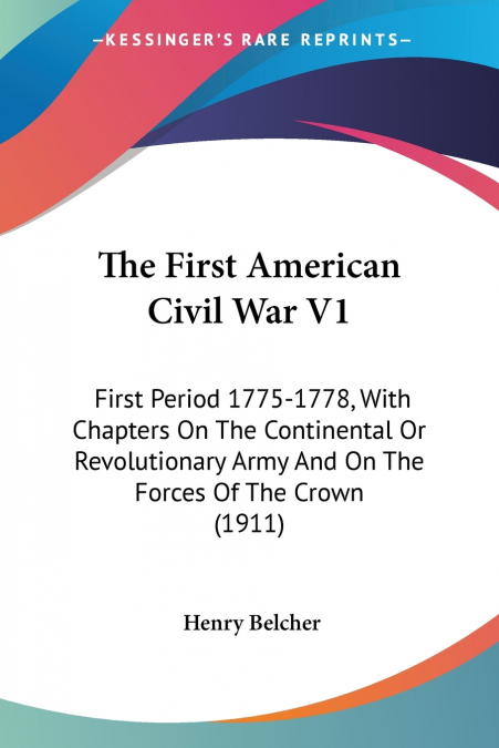 The First American Civil War V1