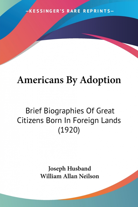 Americans By Adoption