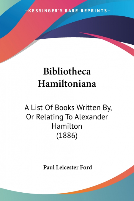 Bibliotheca Hamiltoniana
