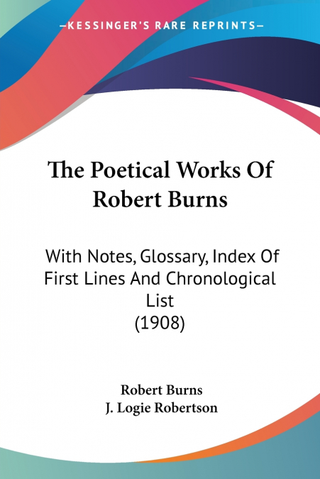 The Poetical Works Of Robert Burns
