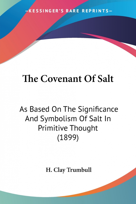 The Covenant Of Salt