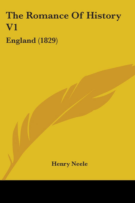 The Romance Of History V1