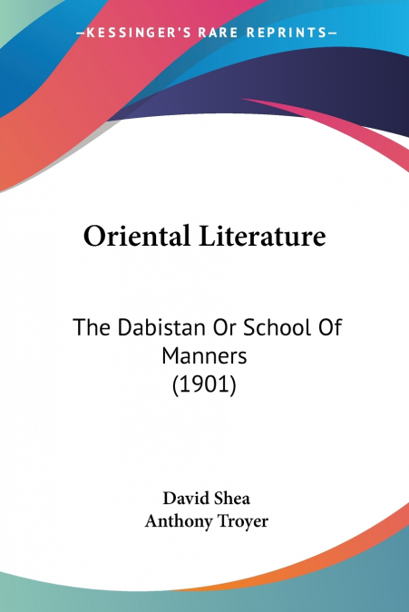 Oriental Literature