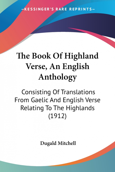The Book Of Highland Verse, An English Anthology