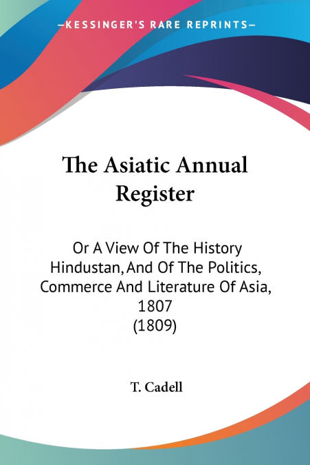 The Asiatic Annual Register