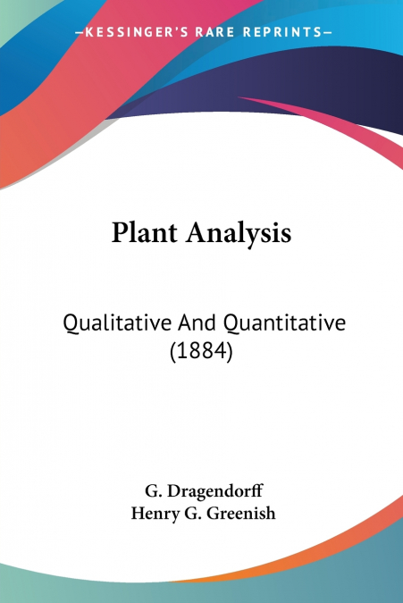 Plant Analysis