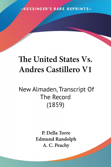 The United States Vs. Andres Castillero V1