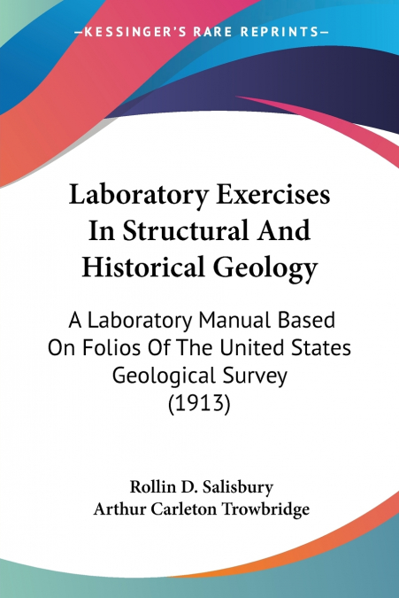 Laboratory Exercises In Structural And Historical Geology