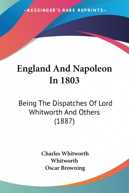 England And Napoleon In 1803
