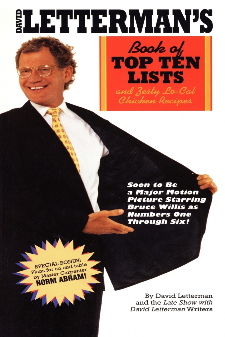 David Letterman’s New Book of Top Ten Lists
