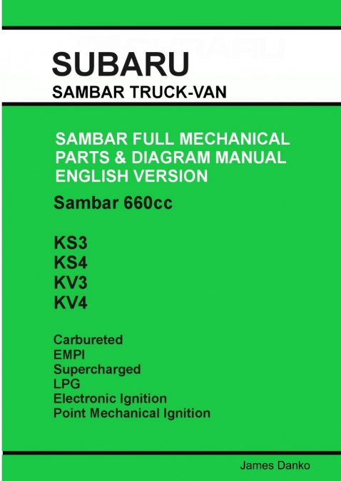 Subaru Sambar English Parts & Diagram Manual