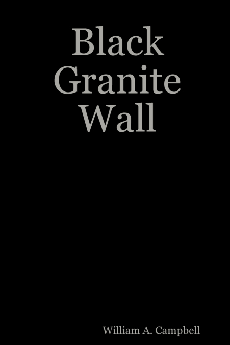 Black Granite Wall