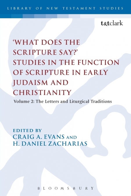 ’What Does the Scripture Say?’ Studies in the Function of Scripture in Early Judaism and Christianity