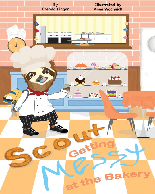 Scout Getting Messy at the Bakery