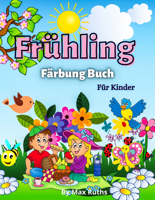 Frühling  Färbung Buch Für Kinder