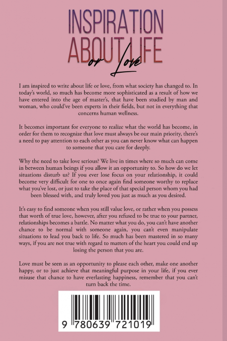 Inspiration About Life Or Love