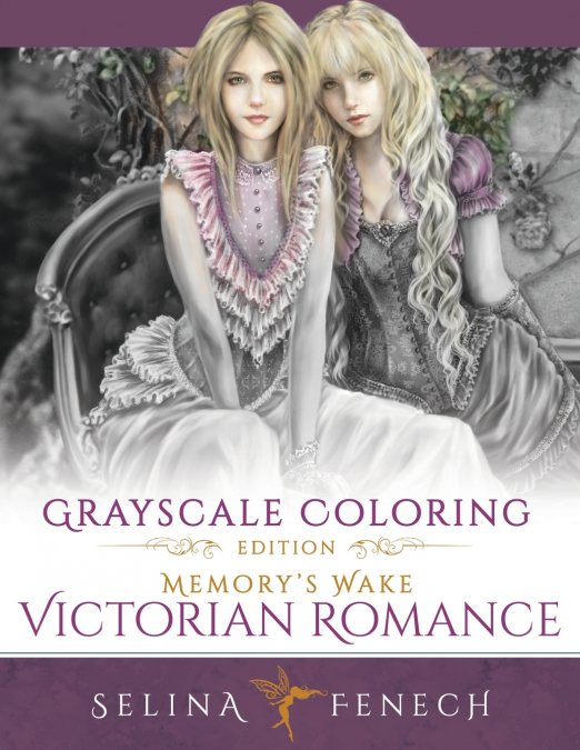 Memory’s Wake Victorian Romance - Grayscale Coloring Edition