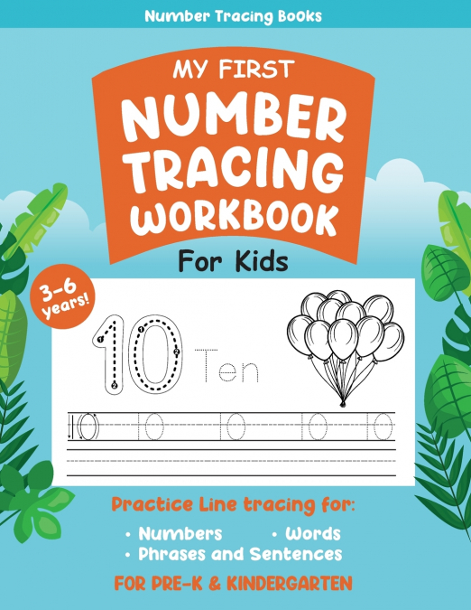 My First Number Tracing Workbook for Kids