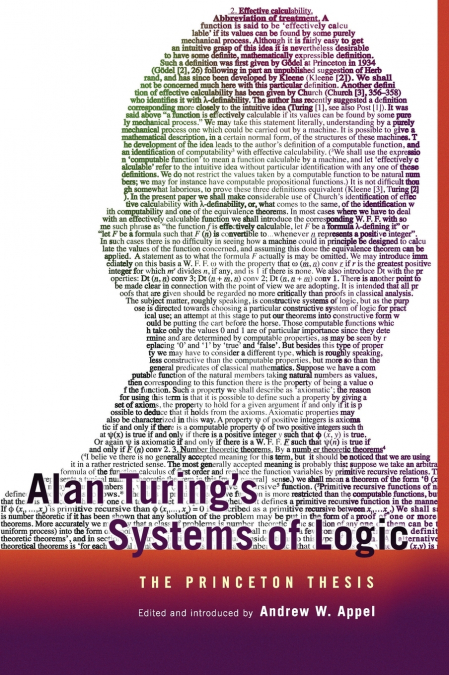 Alan Turing’s Systems of Logic