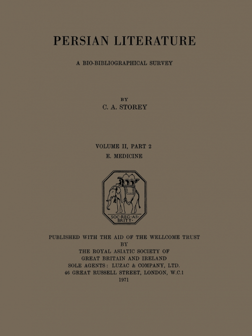 Persian Literature - A Biobibliographical Survey